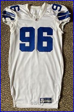 Clifton Geathers Game Used Dallas Cowboys Jersey, Team Repairs 2011 Season