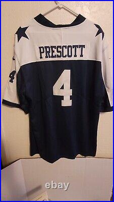 Cowboys NFL Nike Dak Prescott Stitched Alternative Jersey Size 3XL