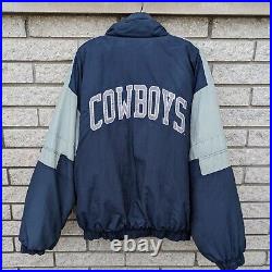 Cowboys Paper Vintage NFL Game Day C Competitor 3X XXXL DALLAS Puffer Coat