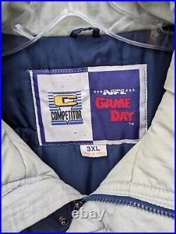 Cowboys Paper Vintage NFL Game Day C Competitor 3X XXXL DALLAS Puffer Coat