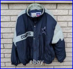 Cowboys Paper Vintage NFL Game Day C Competitor 3X XXXL DALLAS Puffer Coat