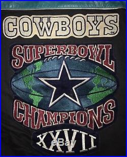 Crazy Rare Dallas Cowboys Jeff Hamilton Leather Denim Jacket XXL 2xl