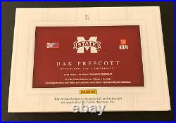 DAK PRESCOTT Cowboys 2016 National Treasures Collegiate BOOKLET Auto #d /99 RC