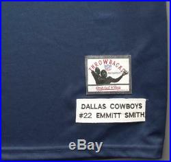 DALLAS COWBOYS #22 Emmitt Smith Football Jersey NFL Mitchell & Ness Throwback 56