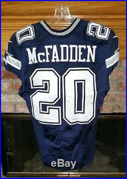 DALLAS COWBOYS DARREN McFADDEN 2015 GAME WORN/GAME USED AWAY JERSEY With NFL COA