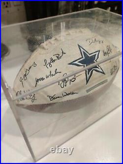 DALLAS COWBOYS Football 1 OF 10,000 LIMITED EDITION AUTO SIGNED With CASE VINTAGE