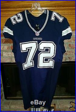 DALLAS COWBOYS TRAVIS FREDERICK GAME USED/GAME WORN JERSEY & PANTS With LETTER