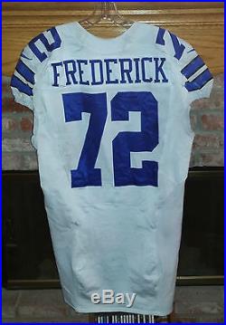 DALLAS COWBOYS TRAVIS FREDERICK GAME USED/GAME WORN JERSEY With COWBOYS LETTER