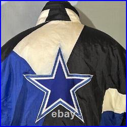 DALLAS COWBOYS VTG 1990s NFL AUTHENTIC PRO LINE APEX ONE MEN LARGE PUFFER JACKET