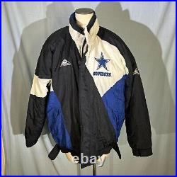 DALLAS COWBOYS VTG 1990s NFL AUTHENTIC PRO LINE APEX ONE MEN LARGE PUFFER JACKET