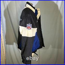 DALLAS COWBOYS VTG 1990s NFL AUTHENTIC PRO LINE APEX ONE MEN LARGE PUFFER JACKET