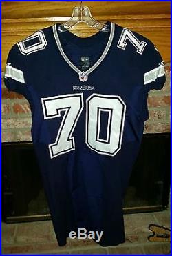 DALLAS COWBOYS ZACK MARTIN GAME USED/GAME WORN JERSEY & PANTS With COWBOYS LETTER