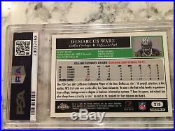 DEMARCUS WARE 2005 Topps Chrome Black Refractor RC s/n=Jersey # 094/100 PSA 9