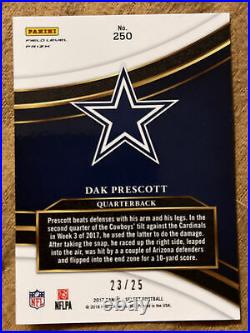 Dak Prescott 2017 Select FIELD LEVEL PRIZM TIE-DYE SSP 23/25 Dallas Cowboys