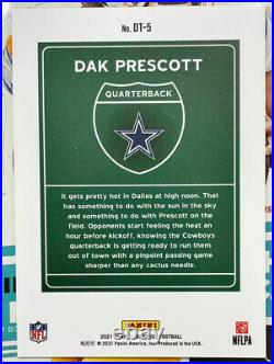 Dak Prescott 2021 Donruss Football DOWNTOWN Case Hit Cowboys SSP