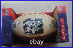 Dallas Cowboys 10pc Lot Collectibles 4 Full Size Footballs 5 Trading Cards Read