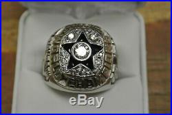 Dallas Cowboys 1971 Super Bowl Ring Staubach 10KT White Gold Diamonds