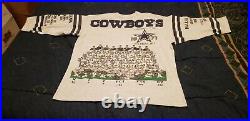Dallas Cowboys 1971 Super Bowl VI Champs Men's Two-Sided Shirt Size L Vintage