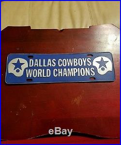 Dallas Cowboys 1971 World Champions License Plate Topper