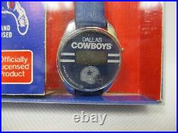 Dallas Cowboys 1981 BOXED Jr. Pro LCD Quartz Watch Lafayette Watch Co NFL, very