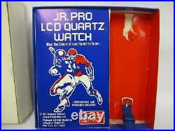 Dallas Cowboys 1981 BOXED Jr. Pro LCD Quartz Watch Lafayette Watch Co NFL, very