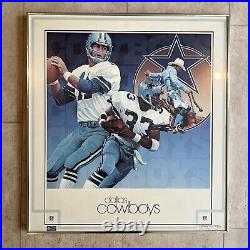 Dallas Cowboys 1983 DAMAC NFL Theme Art Original & Framed