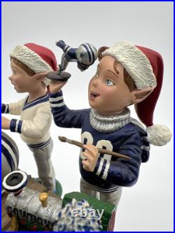 Dallas Cowboys 2001 Danbury Mint NFL Santa's Elves Figurine Sculpture Dallas Cowboys 2001 Danbury Mint NFL Santa's Elves Figurine Sculpture