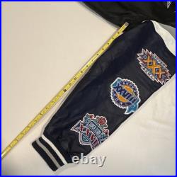 Dallas Cowboys 5 Time Super Bowl Leather NFL Football Varsity Jacket Medium