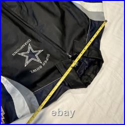 Dallas Cowboys 5 Time Super Bowl Leather NFL Football Varsity Jacket Medium