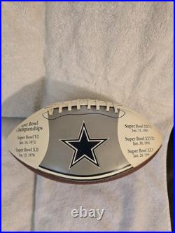 Dallas Cowboys 5-time Super Bowl Champs 2008 & Wilson 2001 Team Sign Footballs