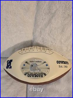 Dallas Cowboys 5-time Super Bowl Champs 2008 & Wilson 2001 Team Sign Footballs