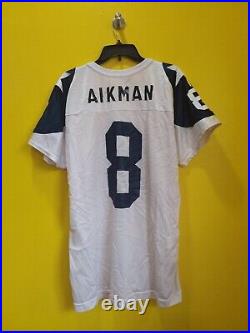 Dallas Cowboys #8 Troy Aikman Wilson NFL Football Jersey Mens-xl