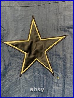 Dallas Cowboys Authentic NFL Pro Line Starter Puffer 1/2 Zip Jacket Sz Medium