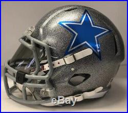 Dallas Cowboys Authentic Riddell Speed Full Size Football Helmet Custom CHROME