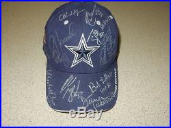 Dallas Cowboys Autographed USED Superbowl Patch Hat 10 SB Champion Signatures