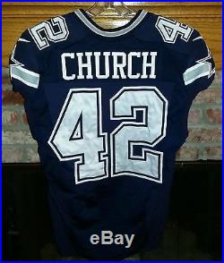 Dallas Cowboys Barry Church Game Worn / Game Used Jersey With Cowboys Letter