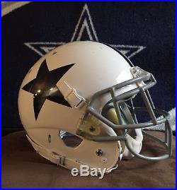 Dallas Cowboys Barry Church game used helmet. Steiner COA