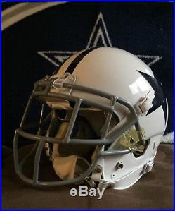 Dallas Cowboys Barry Church game used helmet. Steiner COA