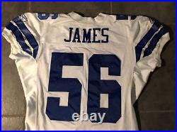 Dallas Cowboys Brady James Game Worn jer 2003 Stitched Reebok stretch sleeves Dallas Cowboys Brady James Game Worn jer 2003 Stitched Reebok stretch sleeves