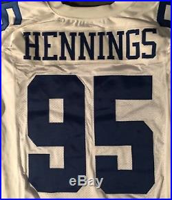 Dallas Cowboys Chad Hennings 2000 Nike game issued jersey Tom Landry Patch 3XSB