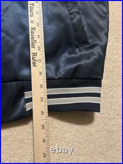 Dallas Cowboys Chalk Line Satin Jacket 1980's Medium M