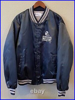 Dallas Cowboys Chalk Line Starter Satin Jacket Men's 2XL USA Made Vintage 90s