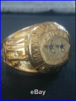 Dallas Cowboys Championship NFL Football Sapphire Ring Balfour 1994