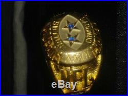 Dallas Cowboys Championship NFL Football Sapphire Ring Balfour 1994
