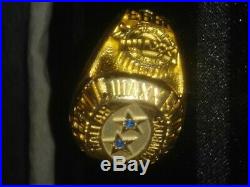Dallas Cowboys Championship NFL Football Sapphire Ring Balfour 1994