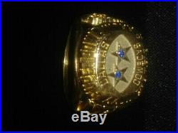 Dallas Cowboys Championship NFL Football Sapphire Ring Balfour 1994