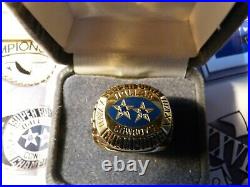 Dallas Cowboys Championship NFL Football Sapphire Ring Balfour 1994 Back 2 Back