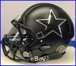 Dallas Cowboys Custom Authentic Riddell Speed Full Size Football Helmet BLK ICE