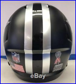 Dallas Cowboys Custom Authentic Riddell Speed Full Size Football Helmet BLK ICE