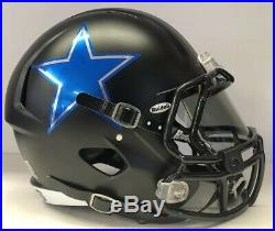 Dallas Cowboys Custom Authentic Riddell Speed Full Size Football Helmet CHROME